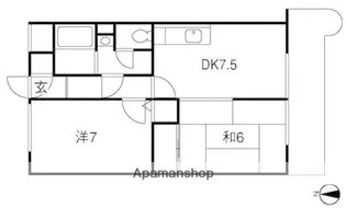 広島県広島市東区尾長西1丁目【マンション】の間取り