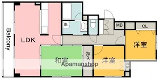 広島県広島市佐伯区藤垂園【マンション】の間取り