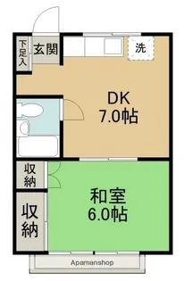 広島県広島市西区己斐西町【アパート】の間取り