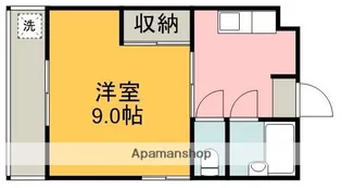 エーデル東千田【203号室】の間取り