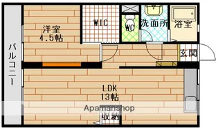 広島県広島市東区戸坂くるめ木1丁目【マンション】の間取り