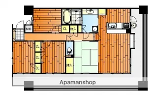 広島県広島市東区二葉の里2丁目【マンション】の間取り