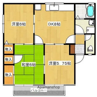 広島県広島市安佐南区相田1丁目【アパート】の間取り