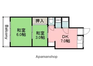 広島県広島市佐伯区五日市中央7丁目【マンション】の間取り