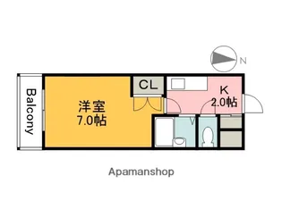 広島県広島市安佐南区西原2丁目【マンション】の間取り