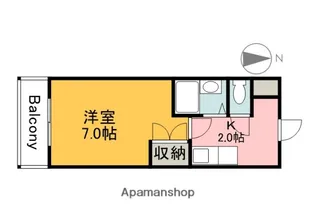 広島県広島市安佐南区西原2丁目【マンション】の間取り