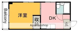 広島県広島市西区横川新町【マンション】の間取り
