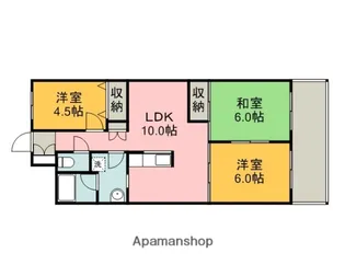 広島県広島市安佐南区高取北1丁目【マンション】の間取り