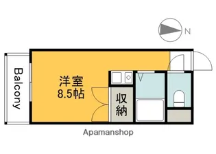 広島県広島市南区宇品御幸3丁目【マンション】の間取り