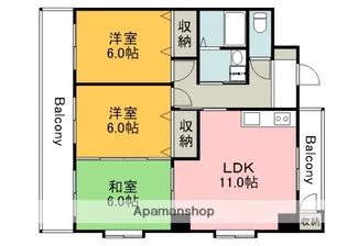 広島県広島市安佐南区相田2丁目【マンション】の間取り