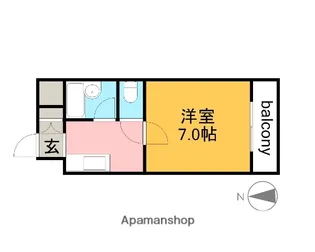 広島県広島市西区井口4丁目【マンション】の間取り