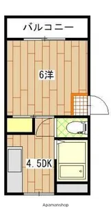 広島県広島市西区大芝2丁目【マンション】の間取り
