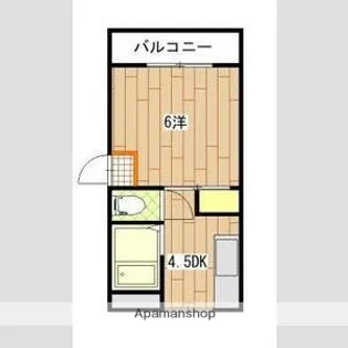 広島県広島市西区大芝2丁目【マンション】の間取り