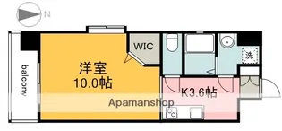 グラビスコート十日市【4階】の間取り