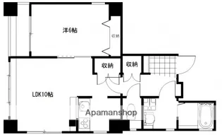 ラ・トゥール・イノウエ【801号室】の間取り