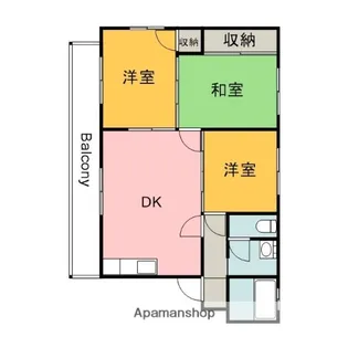 広島県広島市安佐南区緑井4丁目【マンション】の間取り