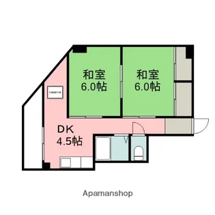 広島県広島市中区橋本町【マンション】の間取り