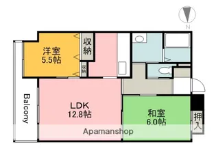 ワイビル【8階】の間取り