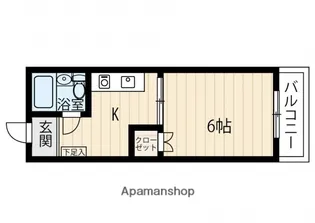広島県広島市西区観音本町1丁目【マンション】の間取り
