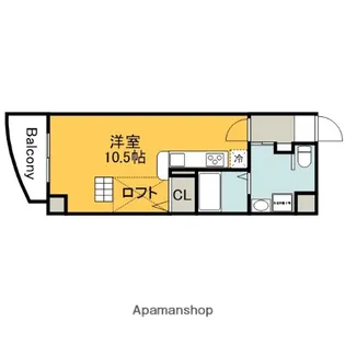 広島県広島市中区東平塚町【マンション】の間取り