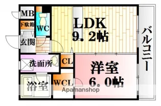 広島県広島市安佐北区深川1丁目【マンション】の間取り