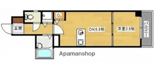広島県広島市西区上天満町【マンション】の間取り