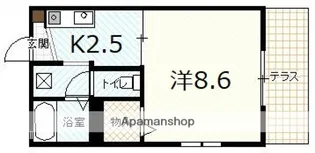 広島県広島市安佐南区高取南1丁目【アパート】の間取り