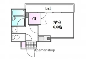 広島県広島市佐伯区旭園【マンション】の間取り