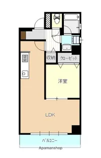 広島県広島市中区河原町【マンション】の間取り
