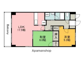 広島県広島市西区古江上2丁目【マンション】の間取り