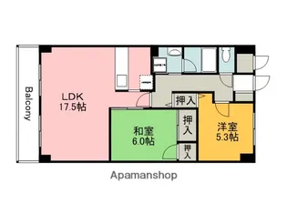 広島県広島市西区古江上2丁目【マンション】の間取り