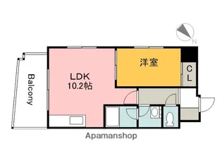 広島県広島市西区南観音町【マンション】の間取り