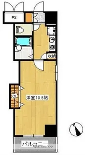 ハウスエーヌ西十日市【7階】の間取り