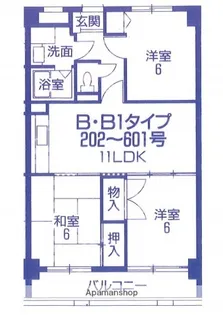 広島県広島市東区戸坂山崎町【マンション】の間取り