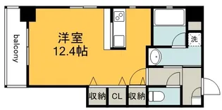 広島県広島市中区鉄砲町【マンション】の間取り