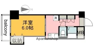 フェニックス八丁堀【6階】の間取り