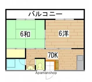 広島県広島市西区大宮1丁目【マンション】の間取り