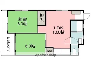 広島県広島市西区横川町1丁目【マンション】の間取り