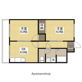 広島県広島市安佐南区長束3丁目【マンション】の間取り