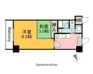 広島県広島市佐伯区五日市5丁目【マンション】の間取り