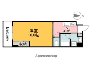 PENSION南千田西町【402号室】の間取り