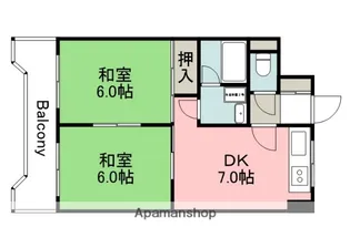 広島県広島市西区南観音6丁目【マンション】の間取り