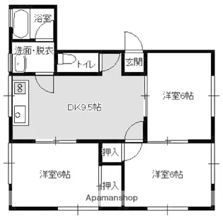 広島県広島市安佐南区長束4丁目【マンション】の間取り