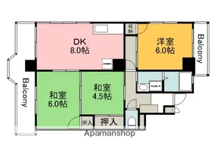 中町松野ビル【502号室】の間取り