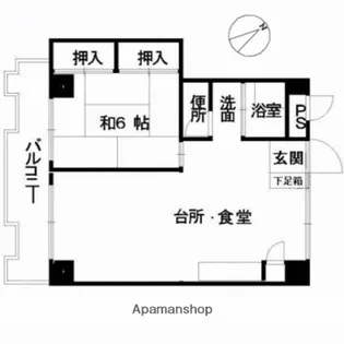 広島県広島市南区比治山町【マンション】の間取り