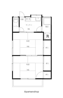 広島県広島市佐伯区皆賀3丁目【アパート】の間取り