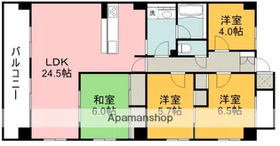 広島県広島市西区古江西町【マンション】の間取り
