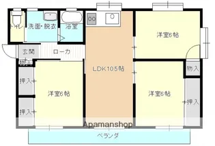 広島県広島市東区温品1丁目【マンション】の間取り