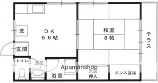 広島県広島市安佐北区大林1丁目【アパート】の間取り