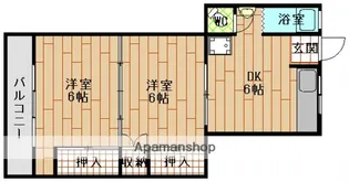 広島県広島市西区南観音7丁目【マンション】の間取り